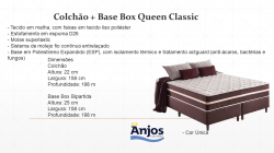 Colchão + Base Queen Classic Superlastic 1,58