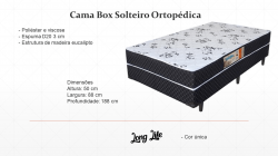 Cama Box Solteiro Ortopédica