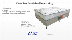 Cama Box Casal Gardênia Spring