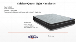Colchão Queen Light Nanolastic Physical  Spring
